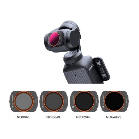 K&F Concept SKU.2092 - zestaw, filtry magnetyczne ND/PL do DJI Osmo Pocket 3_2